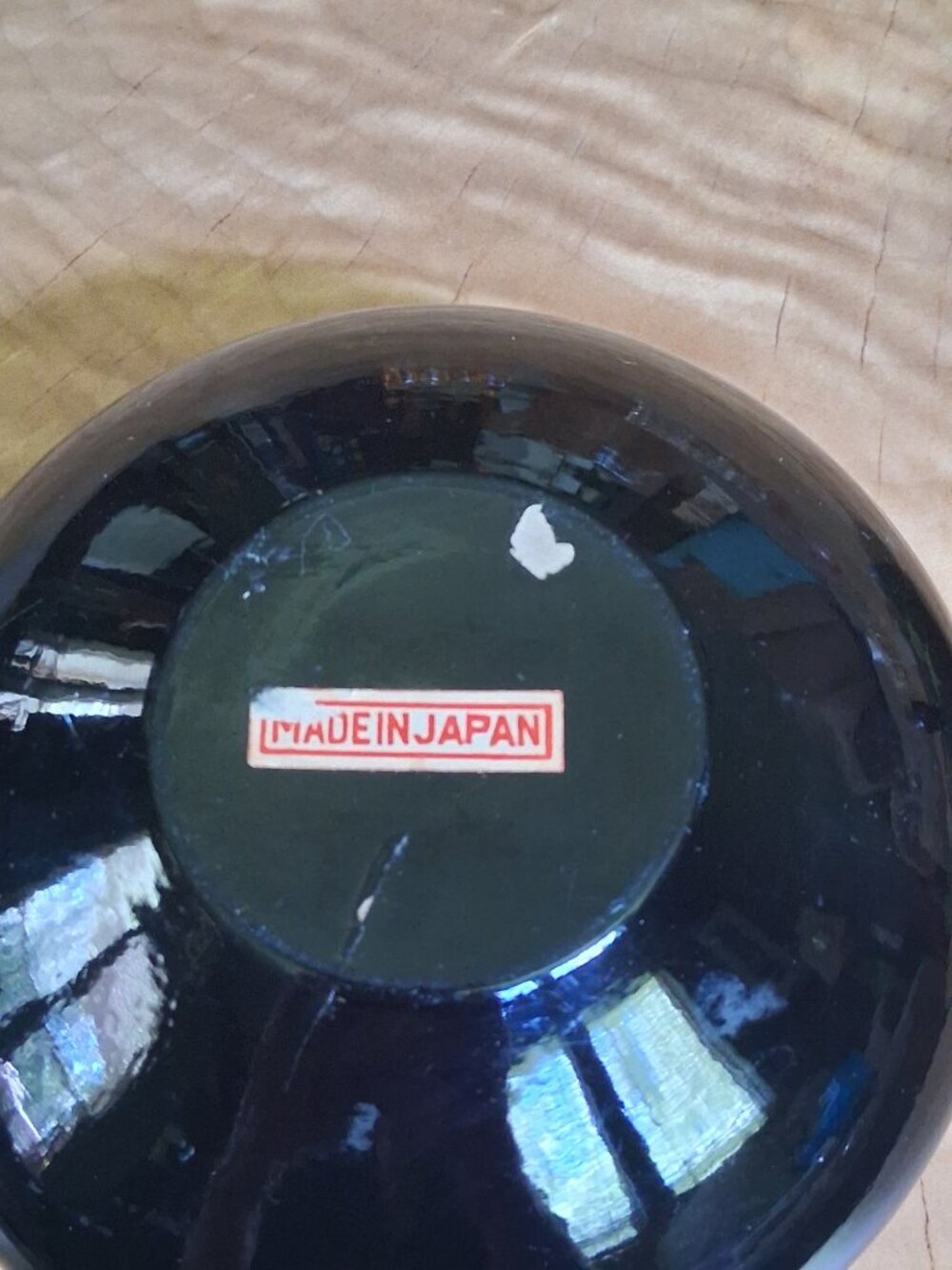 Vintage 1950s Japanese Lacquer Dresser / Powder Bowl with Lid - Picture 10 of 15